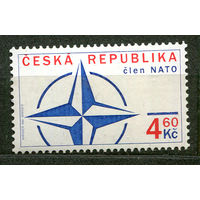 Чешская Республика член НАТО. Чехия. 1999. Полная серия 1 марка. Чистая