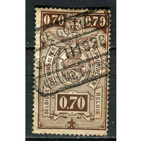 Бельгия - 1923/1924 - Герб 0,70Fr. Железнодорожные марки - [Mi.142e] - 1 марка. Гашеная.  (Лот 15EV)-T25P1
