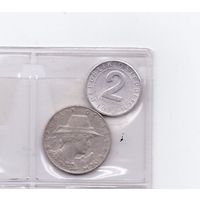 10 грош 1925 и 2 гроша 1972 Австрия. Возможен обмен