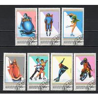 Зимние виды спорта Монголия 1989 год серия из 7 марок