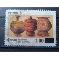 Шри-Ланка 1997 Ремесла, керамика Надпечатка