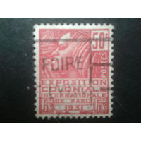 Франция 1930 выпуск для колоний , туземка