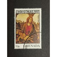 Гренада 1975. Рождество - Картины названных художников "Богоматерь с Младенцем"