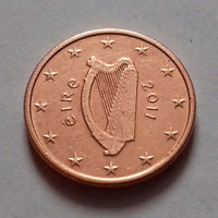 1 евроцент, Ирландия 2011 г., AU
