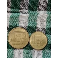 Саар 10 и 20 франков 1954 лот 2 штуки