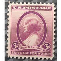 1936 - 30 лет со дня смерти Сьюзан Б. Энтони, 1820-1906 - США