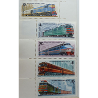 СССР отечественные локомотивы, поезда, электровозы транспорт 1982 Серия ** (С)