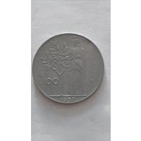 Италия. 100 лир 1957 года