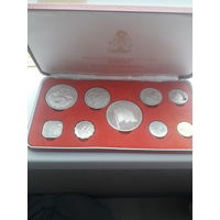 БАГАМСКИЕ ОСТРОВА / набор монет 1974 года/три монеты в серебре