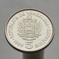 Венесуэла 5 боливаров 1989