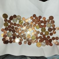 Лот евро центов