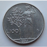 Италия 100 лир. 1977