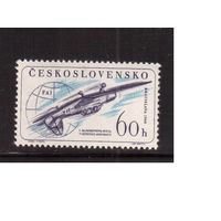Чехословакия-1960,(Мих.1221) , ** , Авиация, Самолет