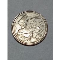 Барбадос 10 центов 1989 года