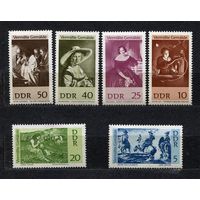 Живопись. ГДР. 1967. Полная серия 6 марок. Чистые