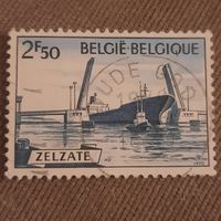 Бельгия 1970. Zalzate. Судно и буксир