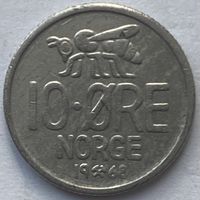 Норвегия 10 эре 1968 г.