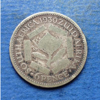 Южная Африка Британский доминион 6 пенсов 1930 Георг V