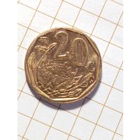 Южная Африка 20 центов 2008 года .