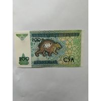 Узбекистан. 200 сум. 1997 год. CR1684576. UNC