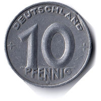 ГДР. 10 пфеннигов. 1950 E