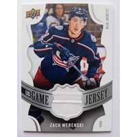 Хоккейная карточка НХЛ джерси Zach Werensku (Коламбус)