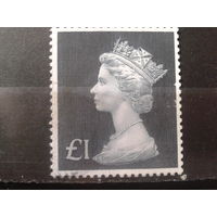 Англия 1972 Королева Елизавета 2  1 фунт стерлингов