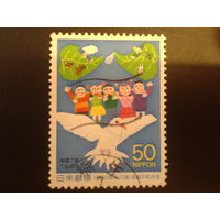 Япония 1995 белый голубь, памяти Хиросимы и Нагасаки - 50 лет