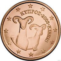 2 евроцента 2008 Кипр UNC из ролла