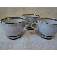 Кофейные чашки(100мл) Минский фарфоровый з-д 1968-83гг,лот 15