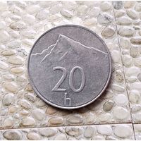 20 геллеров 1999 года Словакия. Словацкая Республика.