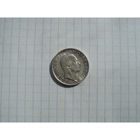 Албания 1 франк (франг) 1937, серебро