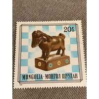 Монголия 1981. Статуэтка Козы. Марка из серии