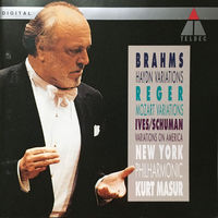 Brahms,Reger,Ives,Schuman,New York Philharmonic,Kurt Masur Haydn Variations Mozart Variations Variations Of America