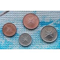 Оман набор монет 5, 10, 25, 50 байс, UNC.