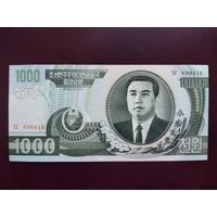Северная Корея 1000 вон 2002 UNC