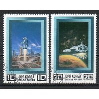 Космические путешествия будущего КНДР 1982 год серия из 2-х марок