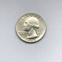 25 центов США 1985 P