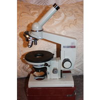 Микроскоп "Биолам Р1У42", времён СССР, исправный, хорошее состояние.