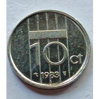 Нидерланды. 10 центов 1983 года.