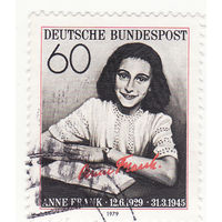 Анна Франк, жертва концлагеря и автор дневников 1979 год