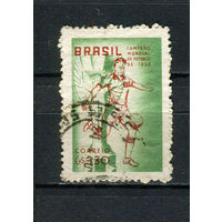 Бразилия - 1959 - Чемпионат мира по футболу - [Mi. 952] - полная серия - 1 марка. Гашеная.  (Лот 51CB)