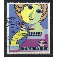Современная живопись. 1986. Дания. Полная серия 1 марка