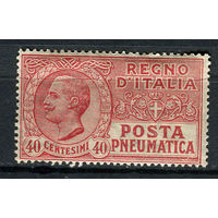 Королевство Италия - 1925 - Марка пневматической почты 40C - [Mi. 229] - полная серия - 1 марка. MNH.  (Лот 44AC)