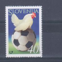 [2447] Словения 2000. Спорт.Футбол.Чемпионат Европы. Одиночный выпуск. MNH