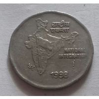 2 рупии, Индия 1998 г.