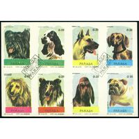 Собаки Швеция 1979 год блок из 8 беззубцовых марок