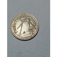 Барбадос 25 центов 1973 года