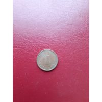 Монета Германии 1 пфенниг А 1991