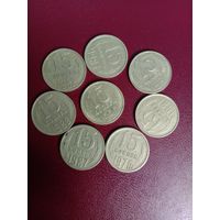 Монета СССР 15 копеек 1981-83, 1988, 1990,1991